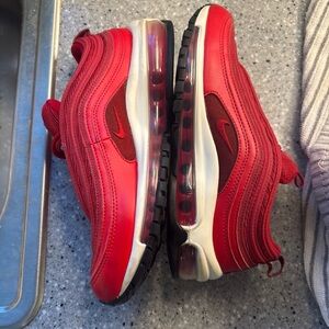Nike Women's Air Max 97 Red Athletic Sneakers